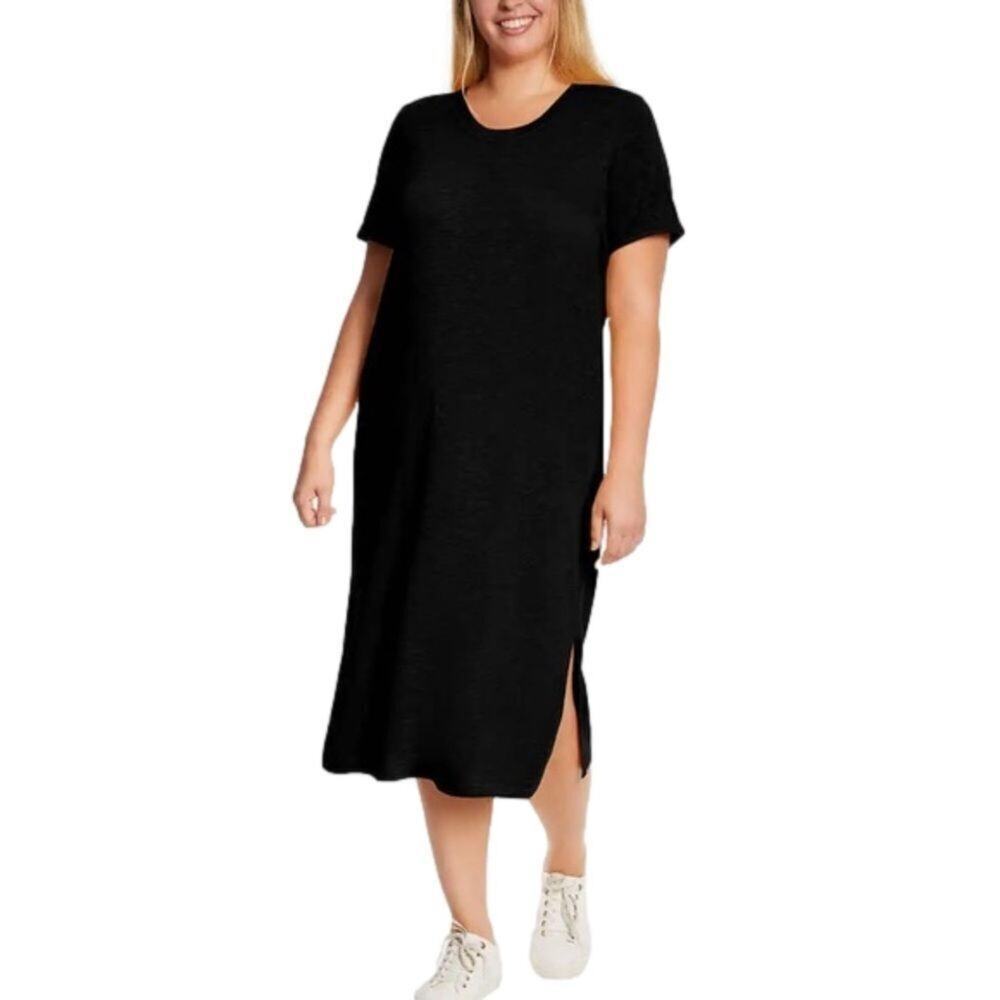 Jessica Simpson Women's Midi Casual Dresses Black Pink 2X NWT 2 Dresses! - Picture 4 of 9